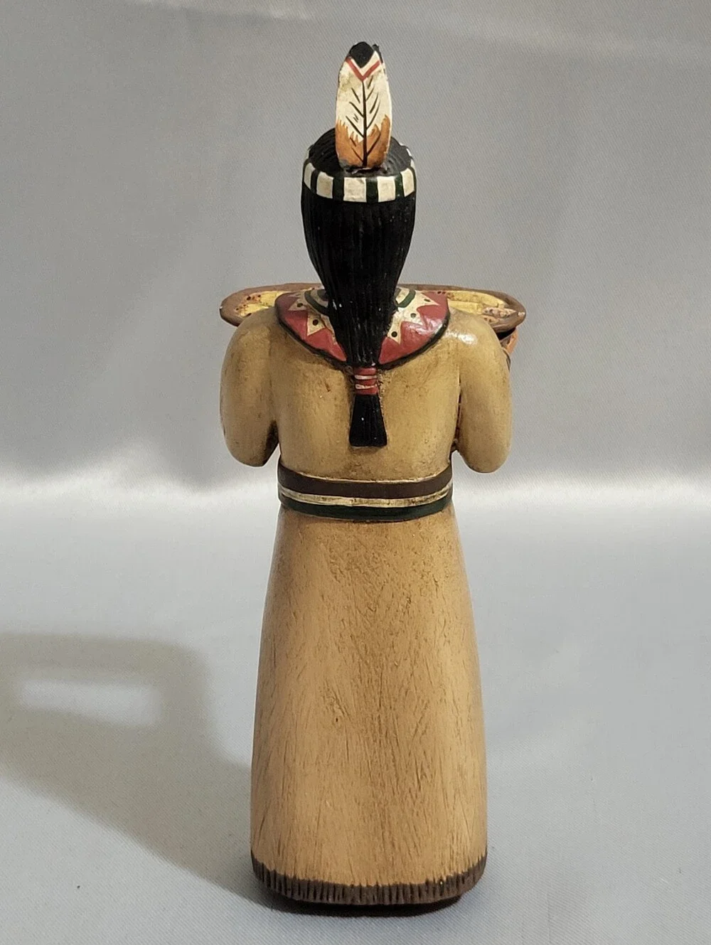 Randy Tate Native American Man Woman Pair Thanksgiving Harvest Decor Folk Art